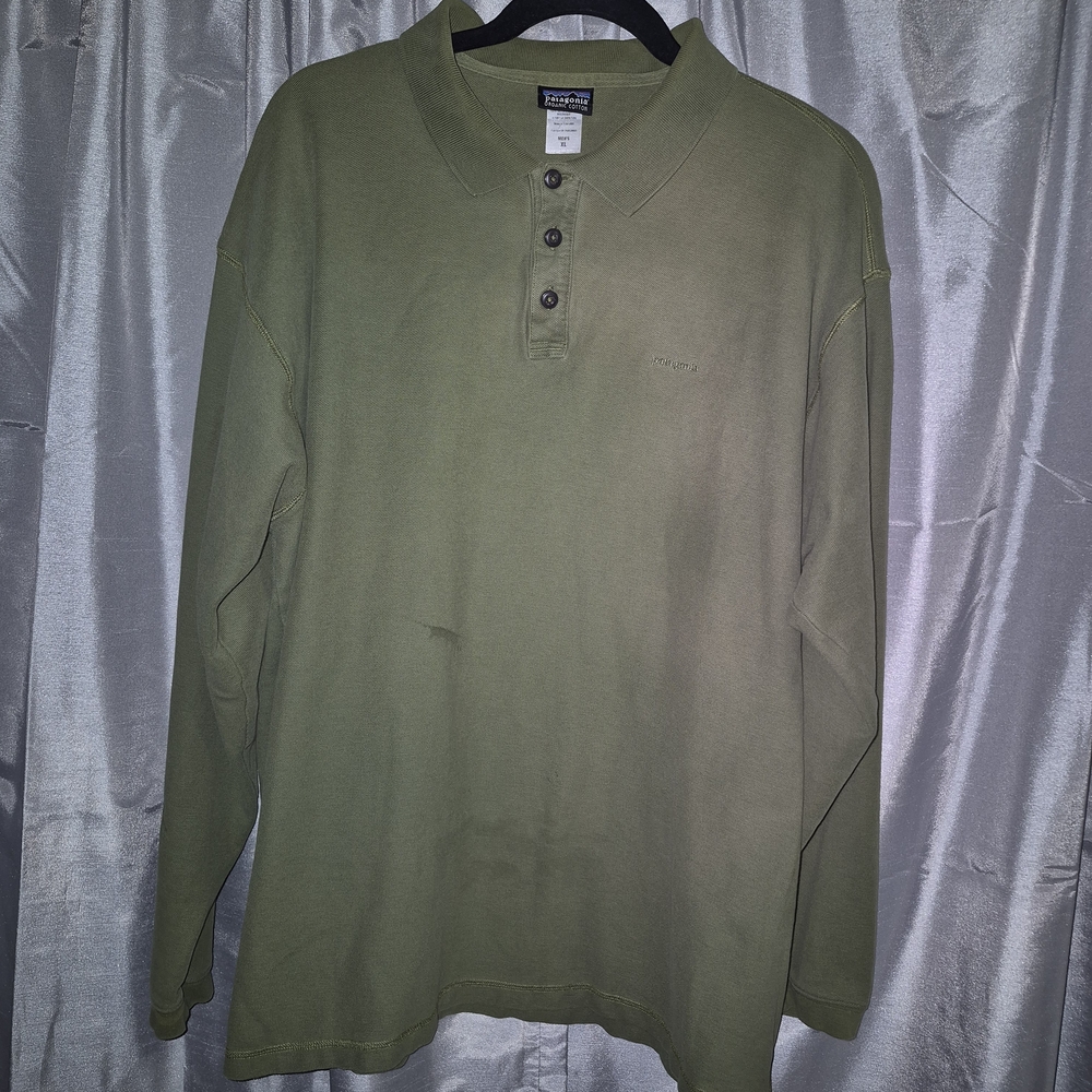 Patagonia Olive Green Men's Polo Shirt